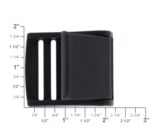 Partially Opened 1 1/2" Plastic Cam Buckle