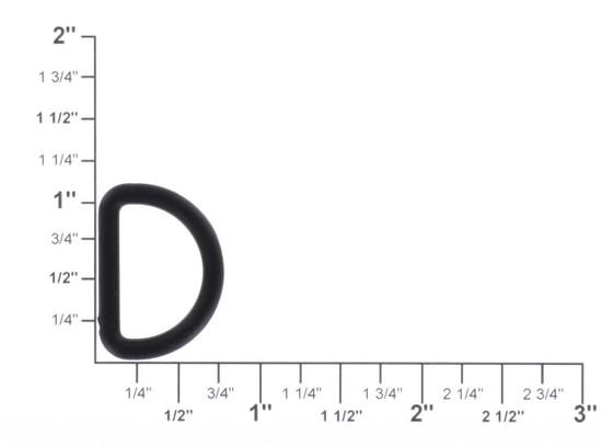 3/4" Duraflex plastic d ring