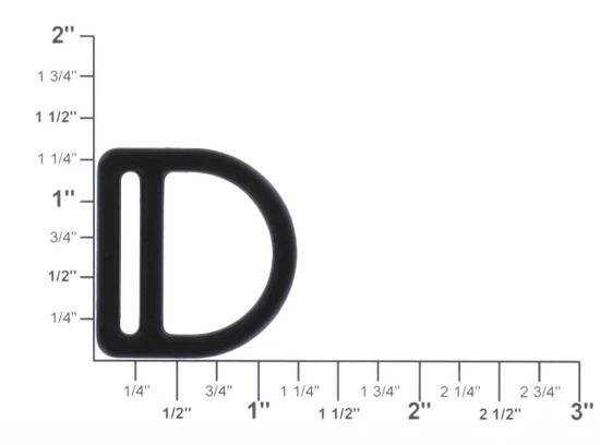1" Double D Ring