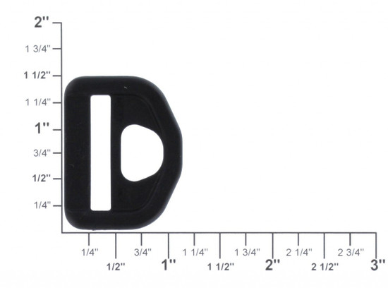 D Shaped snap hook with loop