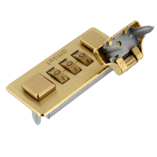 Z6612-10R/Z6612-1/MGS Brushed Brass Combination Lock - Buckleguy.com