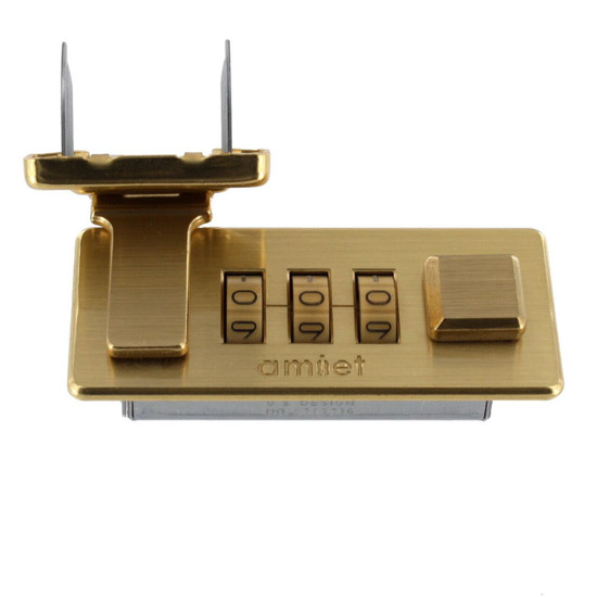 Z6612-10R/Z6612-1/MGS Brushed Brass Combination Lock