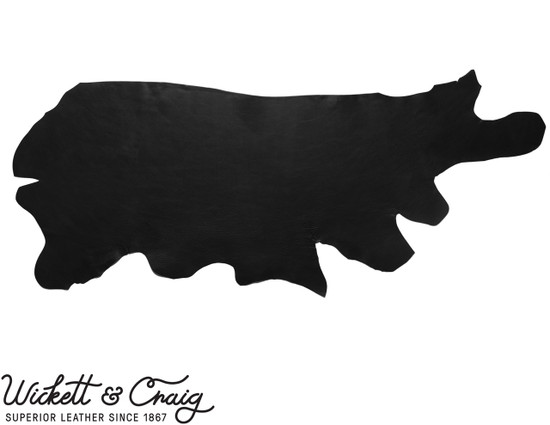 Black Milled Traditional Harness Wickett Leather side