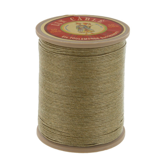 359 Gris, Grey, Fil Au Chinois - Lin Cable - Waxed Linen Thread