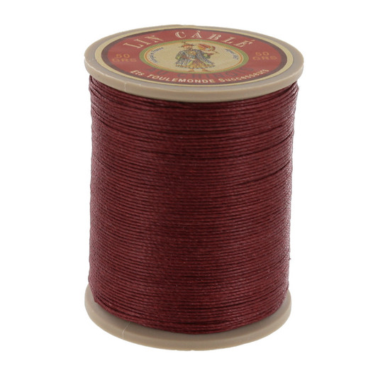 425 Brique, Brick, Fil Au Chinois - Lin Cable - Waxed Linen Thread