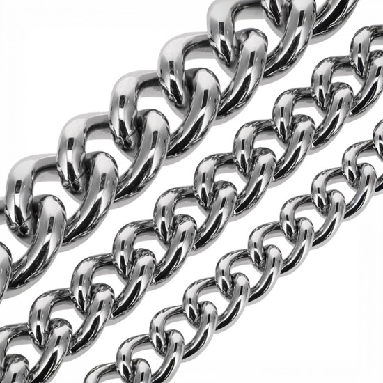 Round Twisted Solid Brass Purse Chain by the Yard, Nickel Plate