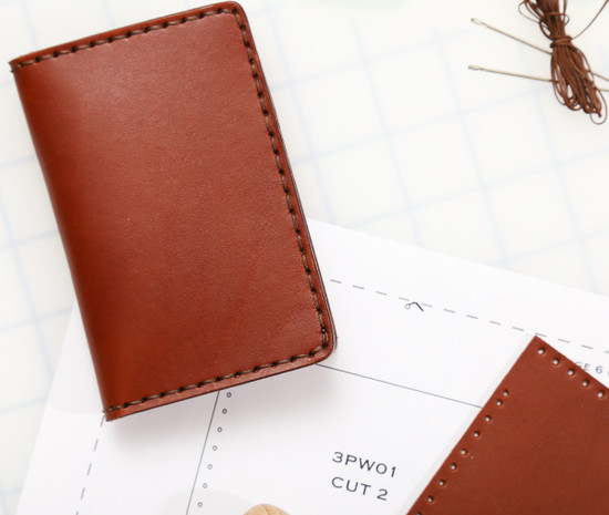 DIY 6-Pocket Vertical Wallet Leather Kit - Buckleguy.com