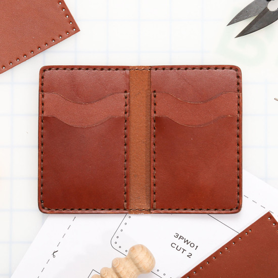 DIY Leather Vertical Wallet Kit