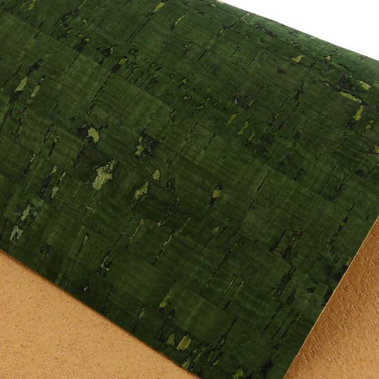 Green Oliver Cork Fabric Sheets