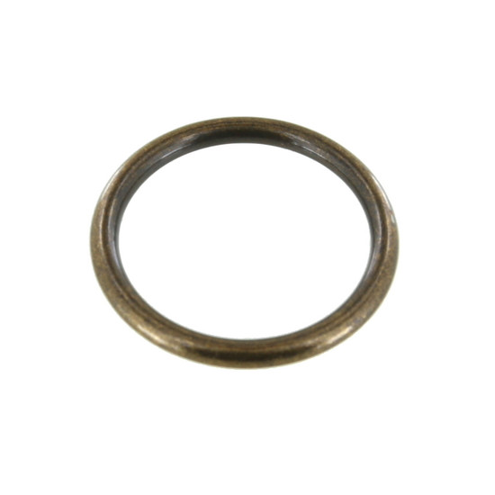 1.5" thin antique brass o-ring