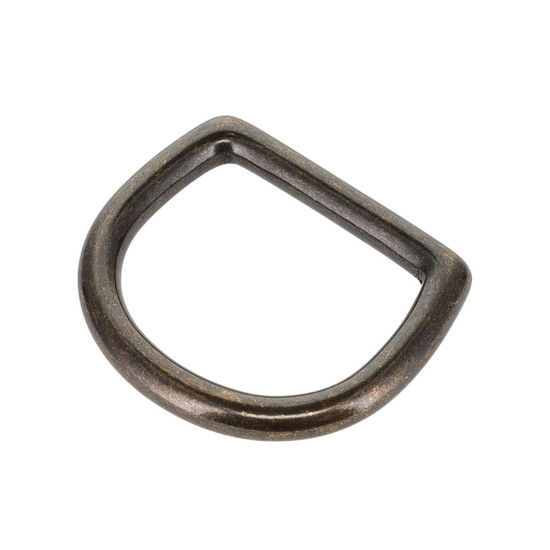 2011 1.25" antique brass D-ring