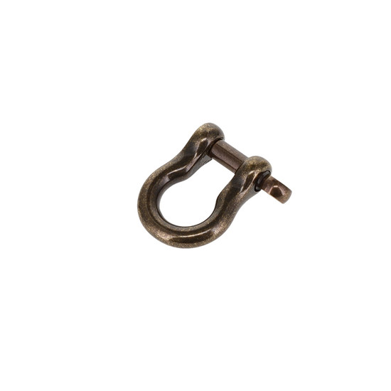 Antique Brass Shackle w/screw pin