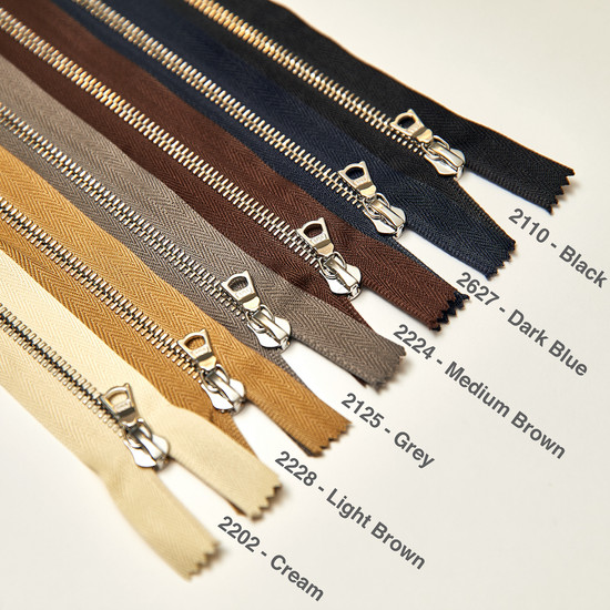 Riri Zipper, Custom Cut Separating, Black Teeth (EB) - Buckleguy.com