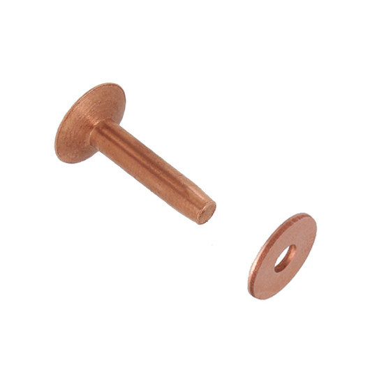 Solid Copper Rivets with burrs