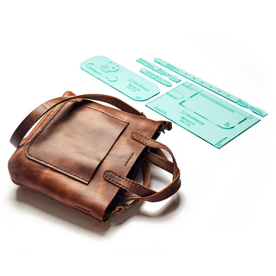 Mini Tote Bag Acrylic Leather Template