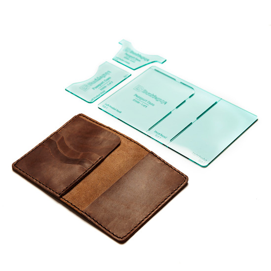 Passport Wallet Acrylic Template for Leather