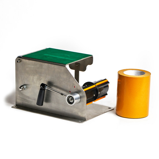 Leather working adhesive taping tool