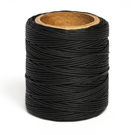 Maine Thread, Braided Waxed Cord, Black