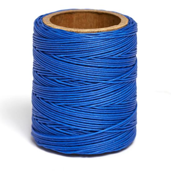 Maine Thread, Braided Waxed Cord, Cobalt