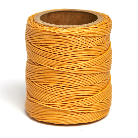 Maine Thread, Braided Waxed Cord, Ochre
