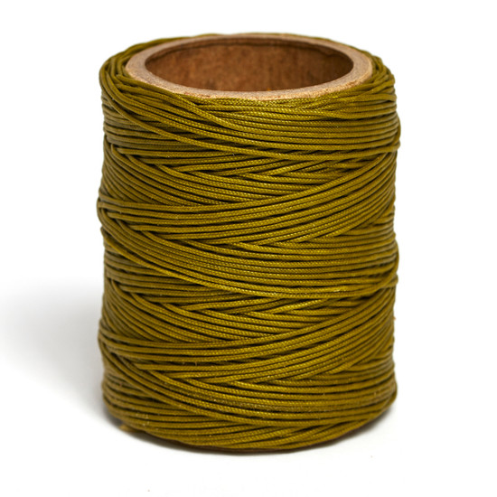 Maine Thread, Braided Waxed Cord, Olive