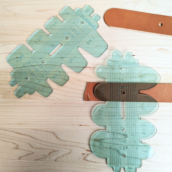 Leather belt measurement tool