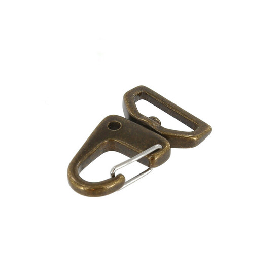 Antique Brass Swivel Lever Snap