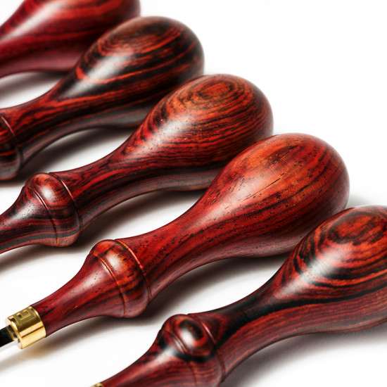 Beveling leather edges