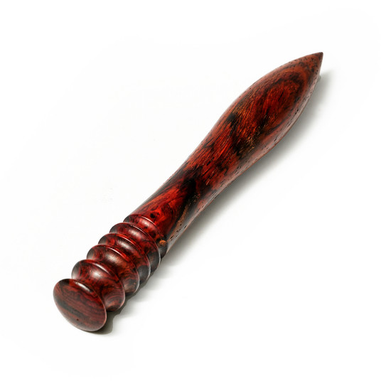 Cocobolo leather edge burnisher