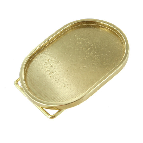 Natural Brass Plaque Buckle