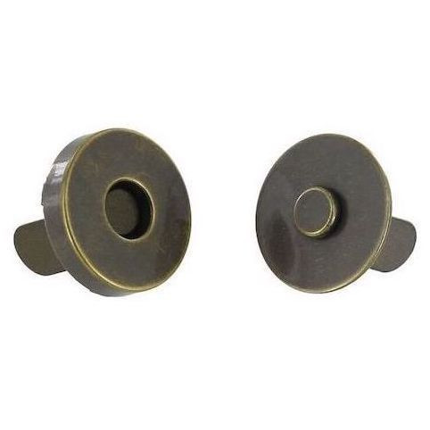 Antique Brass Round Magnetic Snap