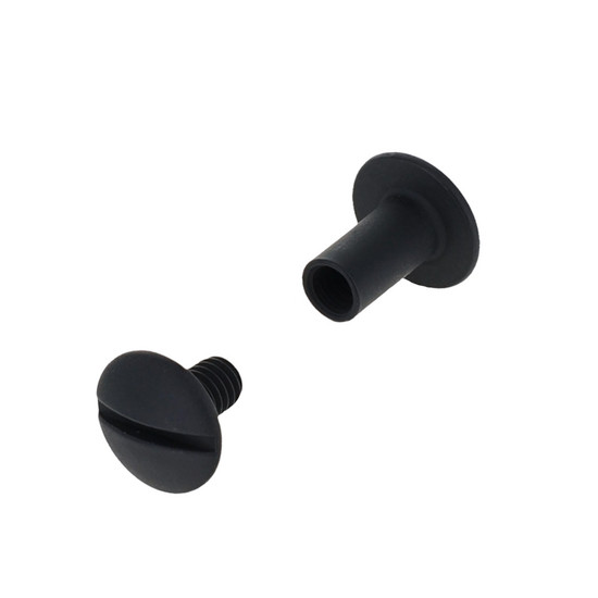 Black Matte Chicago Screws Dome Head 3/8"