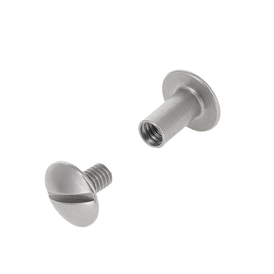 Nickel Matte Chicago Screws Dome Head 3/8"