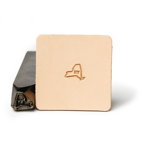 Leather State Stamp New York