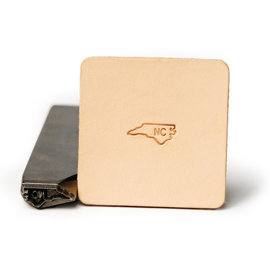 Leather State Stamp North Carolina