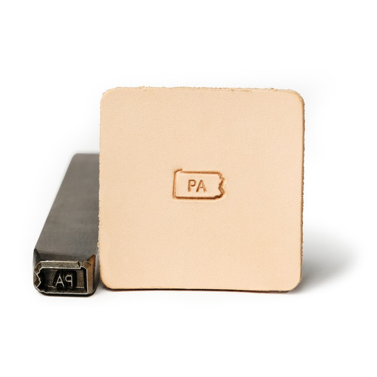Leather State Stamp Pennsylvania 