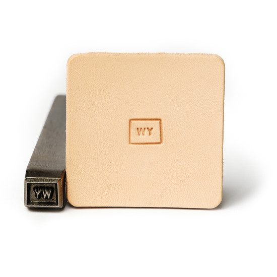 Leather State Stamp Wyoming