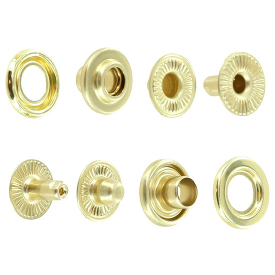 SN5617 Natural Brass Open Hole Snaps