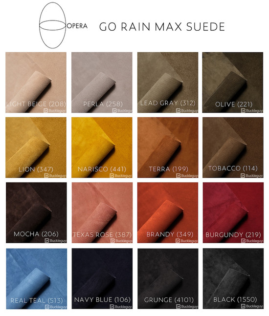 Opera Suede Leather Colors