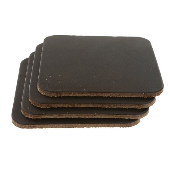 Horween Chromexcel Dark Olive Square Coaster