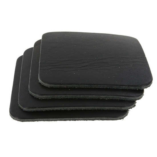 Horween Dublin Black Square Coaster