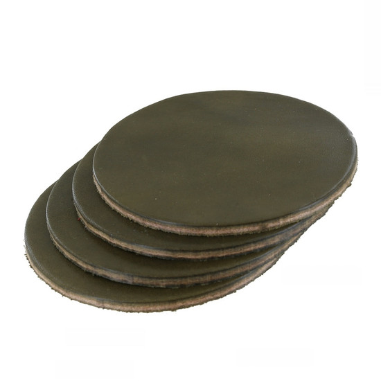 Wickett & Craig Traditional Harness, Circle Coasters, Olive