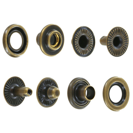 SN5617 Antique Brass Open Hole Snap