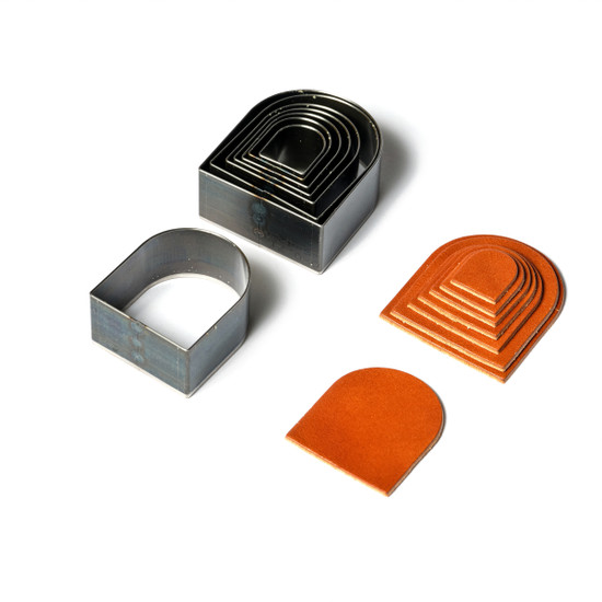 Semi-Round shaped leather clicker dies