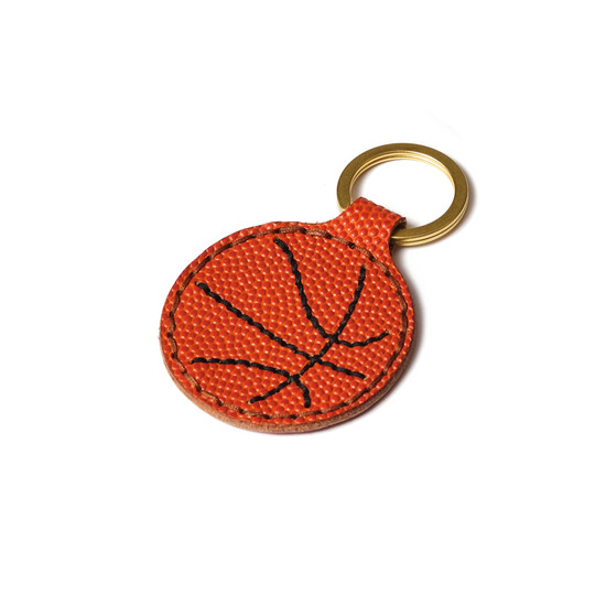 Basketball leather key fob kit