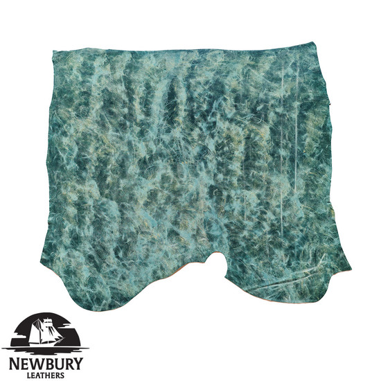 Turquoise Craze Leather, Double Butt