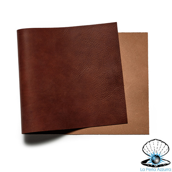 Missouri Leather Panel from La Perla Azzurra, Dark Brown
