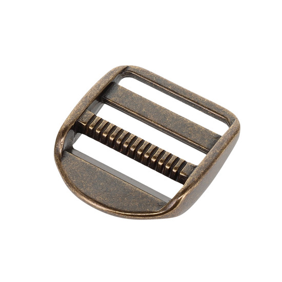 Solid Brass Ladder Lock Buckle Strap Adjuster Antique Brass