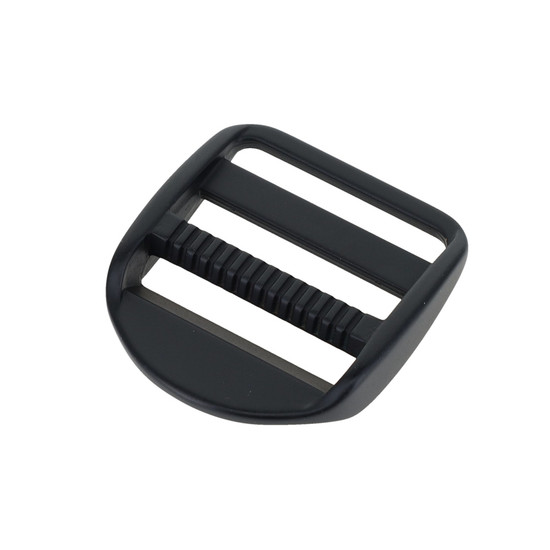 Solid Brass Ladder Lock Buckle Strap Adjuster PVD Black Matte