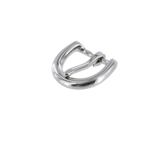 10168 3/4" Nickel Plate, Heel Bar Buckle, Solid Brass